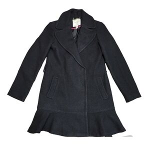 Kate Spade Pea Coat Size XS Black